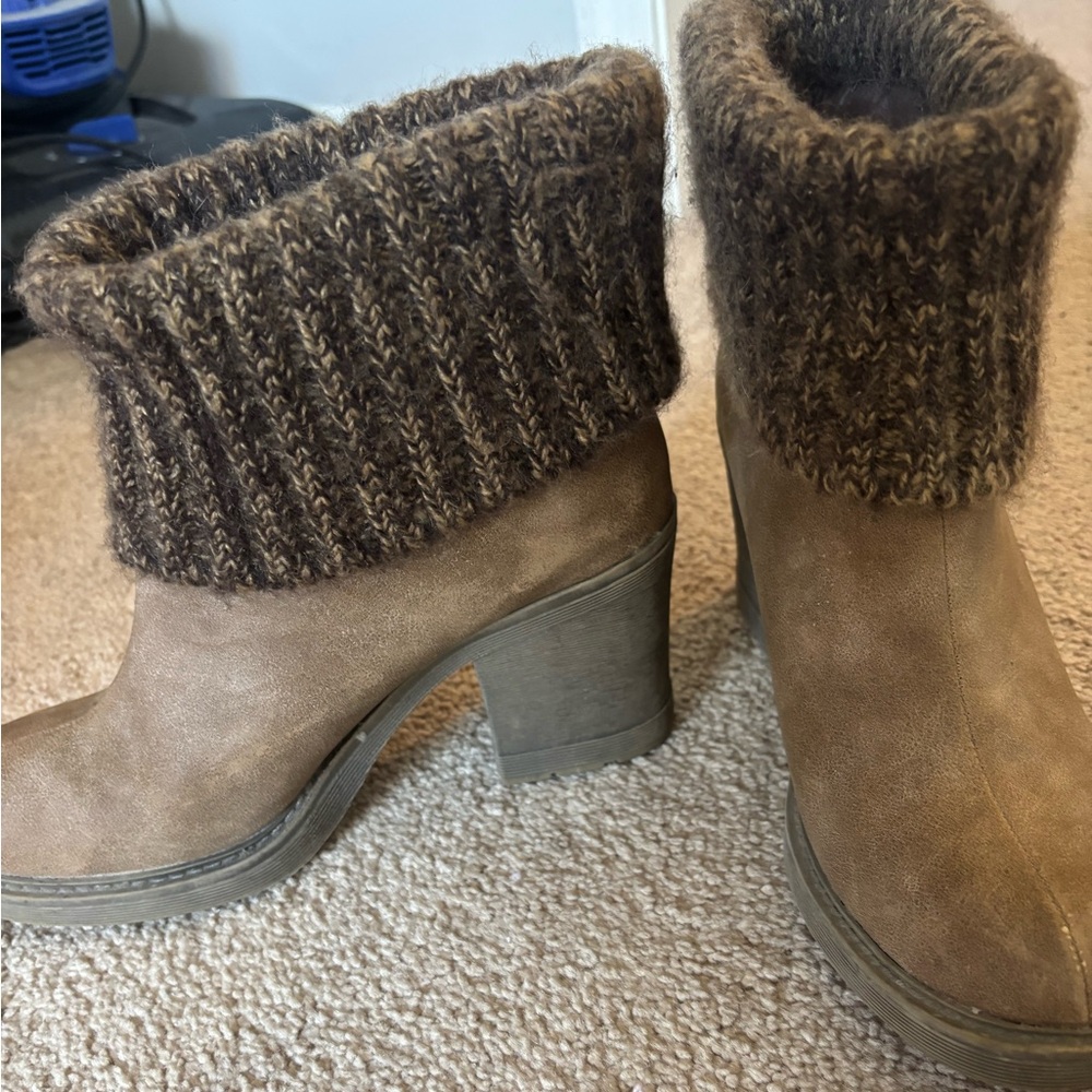 Sweater booties